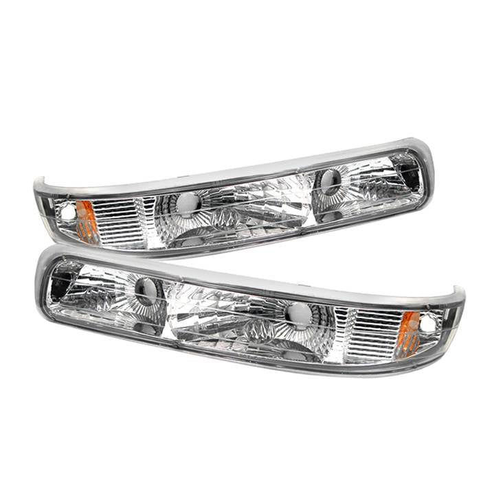 ( xTune ) Chevy Silverado 99-02 / Chevy Suburban/Tahoe 00-06 Amber Bumper Lights - Euro
