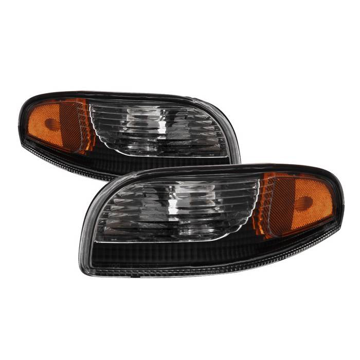 ( Akkon ) Chevy Corvette 97-04 Bumper Signal Lights - Black