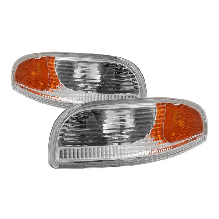 ( Akkon ) Chevy Corvette 97-04 Bumper Signal Lights - Chrome