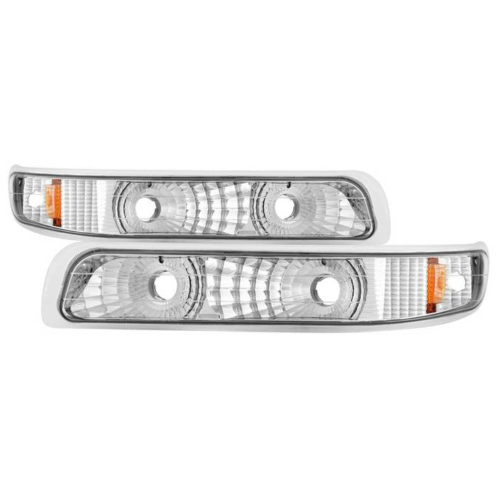 ( xTune ) Chevy Silverado 99-02 / Chevy Suburban/Tahoe 00-06 Amber Bumper Lights - Euro