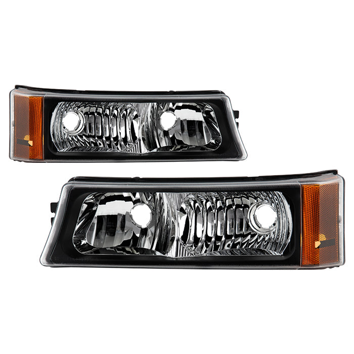 ( xTune ) Chevy Silverado 03-06 / Avalanche 02-06 ( Don‘t fit with Body Cladding Model ) LED Bumper Lights - Black