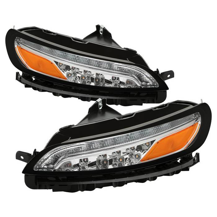 ( Akkon ) Jeep Cherokee 2014-2017 LED Daytime Running Parking Signal Lights - Signal-LED(Included) - Chrome