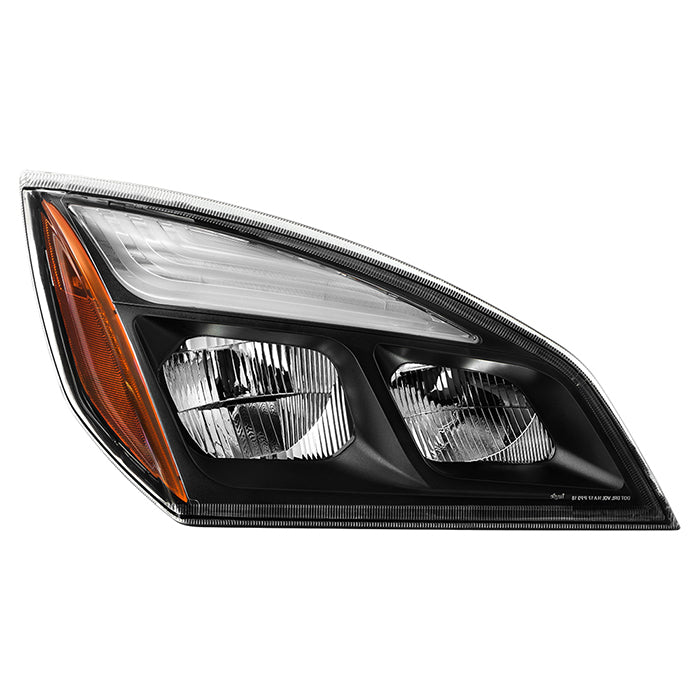 ( xTune ) Freightliner Cascadia 126 2018-up OEM LED Headlight - Low Beam-LED ; High Beam-LED ; Signal-LED - Passenger Side