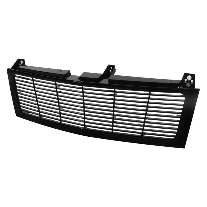 ( xTune ) Chevy Silverado 1500/2500/3500 99-02 ( Does Not Fit HD Model ) / Chevy Suburban 1500/2500 00-06 / Chevy Tahoe 00-06 Center Only ( Require HD-YD-CS99-1PC Headlight ) Horizontal Front Grille - Black