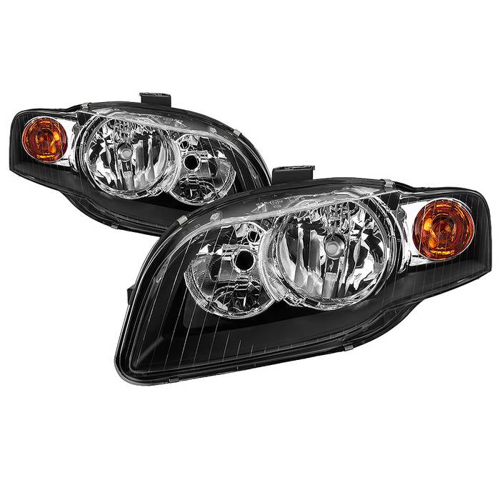 ( OE ) Audi A4 06-08 (Halogen Only Does not fit HID models ) OEM Style Headlights - Low Beam-H7(Included) ; High Beam-H7(Included) ; Signal-PY21W(Included) - Black
