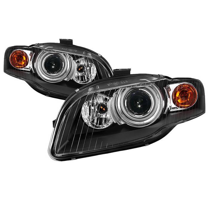 ( OE ) Audi A4 / S4 06-08 Xenon HID Models Only (Do Not Fit Halogen Models ) OEM Style Headlights - Low Beam-D1S(Not Included) ; High Beam-P21W(Included) ; Signal-P21W(Included) - Black