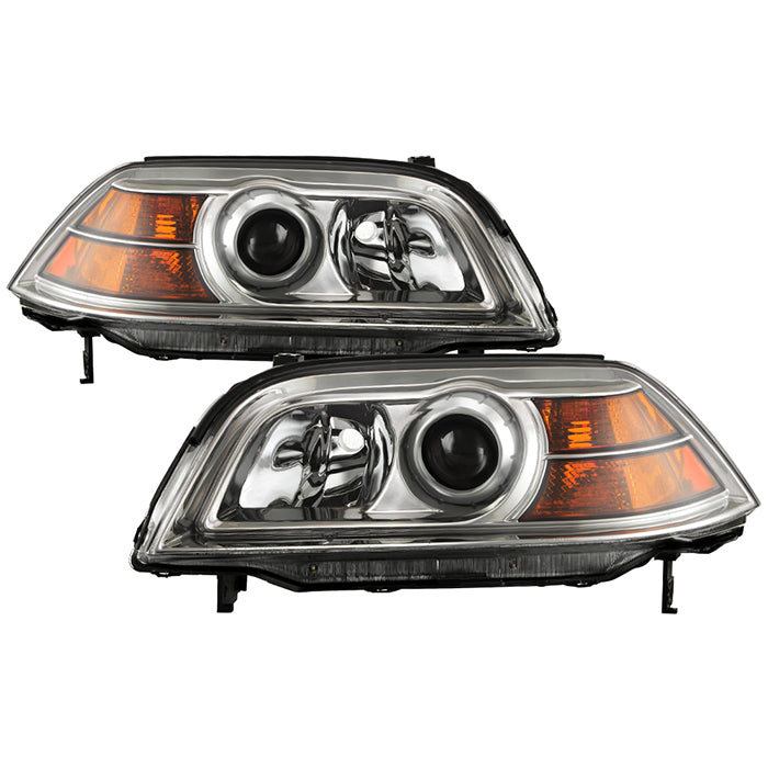 ( Akkon ) Acura MDX 2004-2006 Crystal Headlights - Low Beam-H11(Not Included) ; High Beam-HB3(Not Inclided) ; Signal-3457K(Not Included) - Chrome