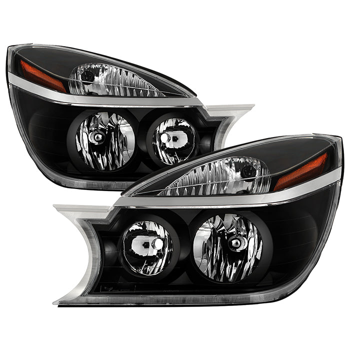 ( Akkon ) Buick Rendezvous 02-07 Crystal Headlights - Low Beam-HB4(Not Included) ; High Beam-HB3(Not Included) ; Signal-PY27/7W(Included) - Black