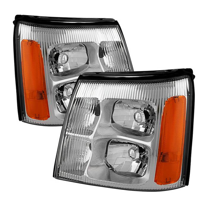 ( OE ) Cadillac Escalade HID Model only 2003-2006 OEM Style Headlights - Chrome