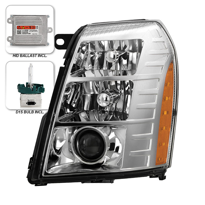 ( OE ) Cadillac Escalade & EVS 07-14 / Escalade EXT 07-13 w/HID Ballast & Bulbs Projector Headlights Assembly - OE Left