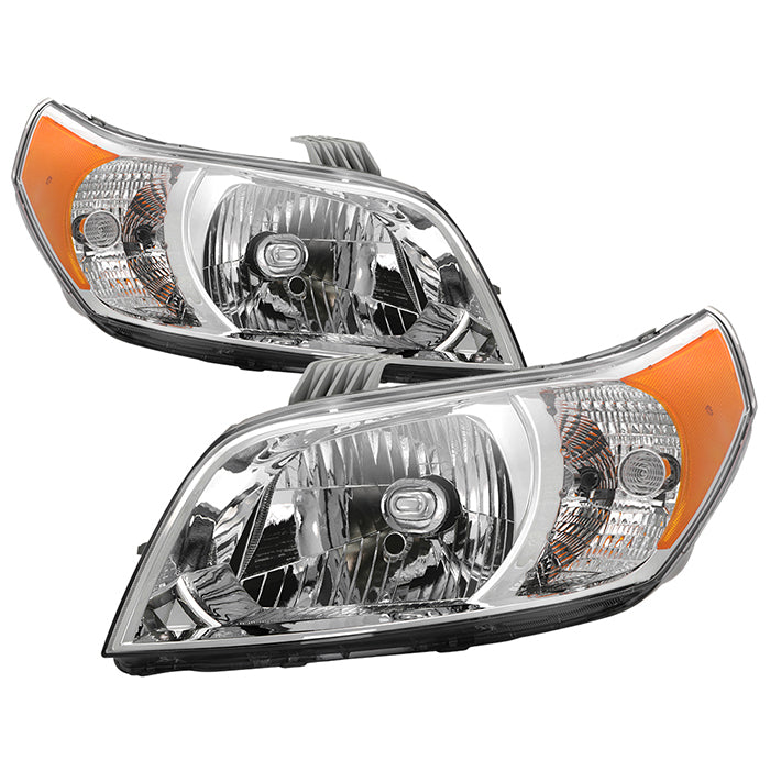 ( OE ) Chevy Aveo5 09-11 Halogen Headlight - Low Beam-9003(Not Included) ; High Beam-9003(Not Included) ; Signal-2357A(Included) - OE Chrome