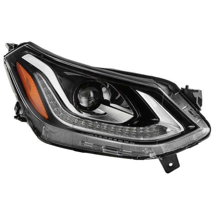 ( POE ) Chevy Bolt EV 17-21 Xenon HID Black Housing w/LED DRL Projector Headlight - OE Right (D3S High/Low Ballast not included)