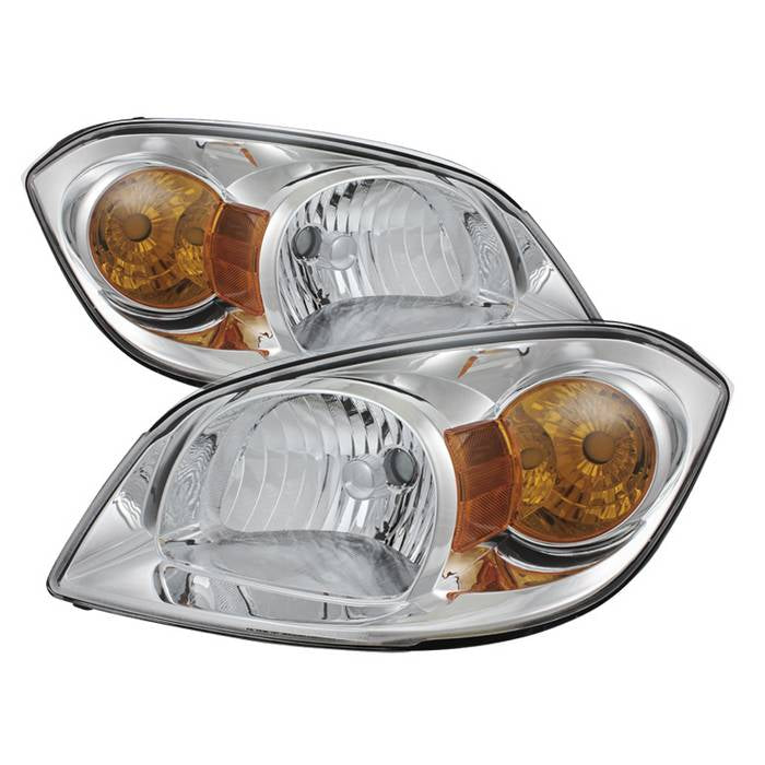 ( OE ) Chevy Cobalt 05-10 / Pontiac G5 07-09 / Pontiac Pursuit 05-06 Crystal Headlights - Chrome