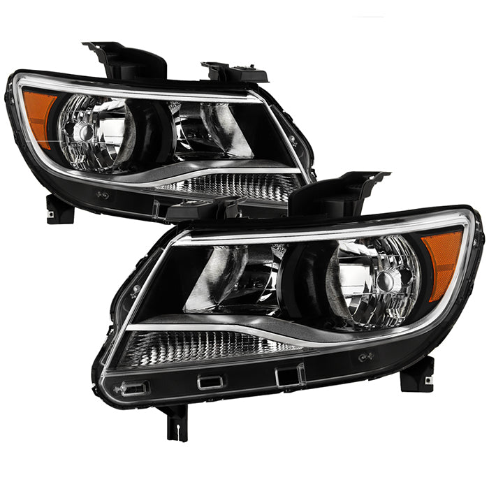 ( POE ) Chevy Colorado 2015-2021 Halogen Models Only ( Don‘t fit Xenon HID and Projector Models ) OEM Style Headlight - Low Beam-H11(Not Included) ; High Beam-HB3(Not Included) ; Signal-7444NA(Included) - Black