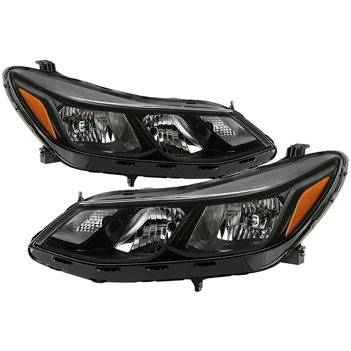 ( xTune ) Chevy Cruze 16-18 Sedan (L / LS only) Halogen Headlight - Low Beam-H11(Not Included) ; High Beam-9005(Not Included) ; Signal-7444NA(Not Included) -  Black
