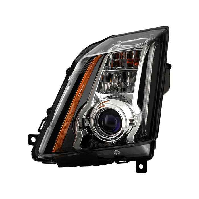 ( POE ) Cadillac CTS 08-14 Xenon HID w/AFS Projector Headlight - Low Beam-D3S(Not Included) ; High Beam-D1S(Not Included) ; Signal-PH24WY(Included) - OE Black Left