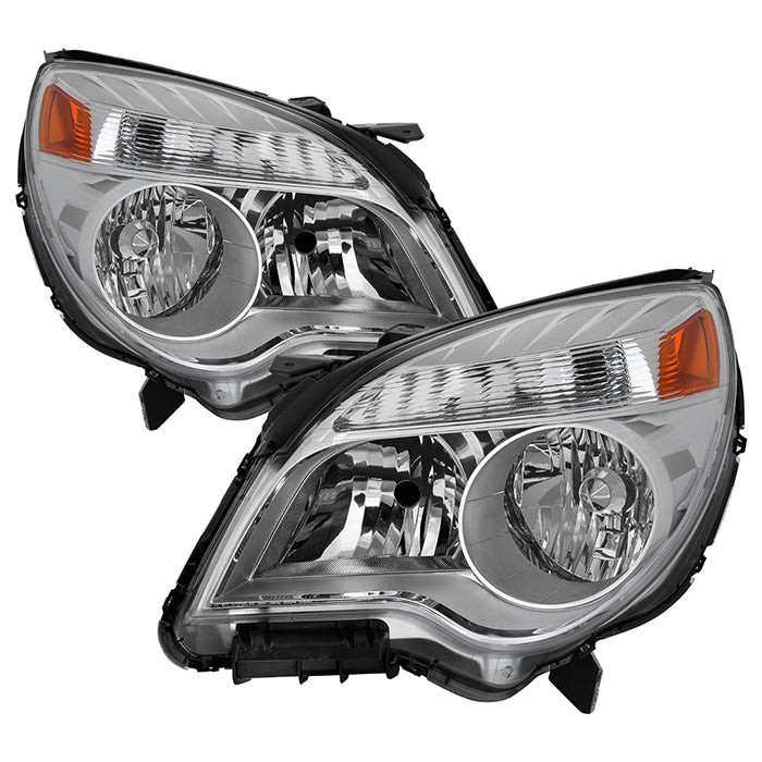 ( OE ) 2010-2017 Chevy Equinox LS and LT models only ( do not fit LTZ Models ) OEM Style Headlights - Chrome -Low Beam-H11(Included) ; High Beam-9005(Included) ; Signal-7444NA(Included)