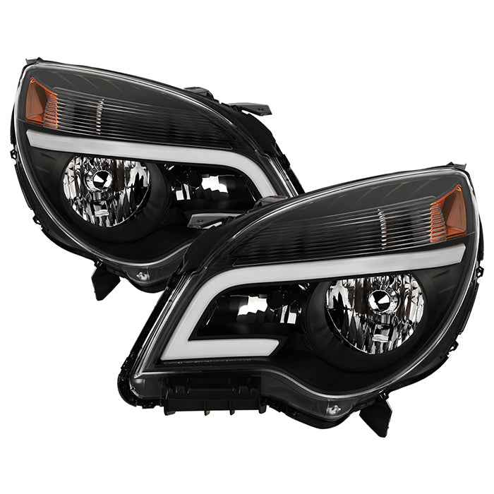 ( xTune ) 2010-2017 Chevy Equinox LS and LT models only ( do not fit LTZ Models ) Headlights with Light Bar -Low Beam-H11(Included) ; High Beam-9005(Included) ; Signal-7444NA(Included) - Black