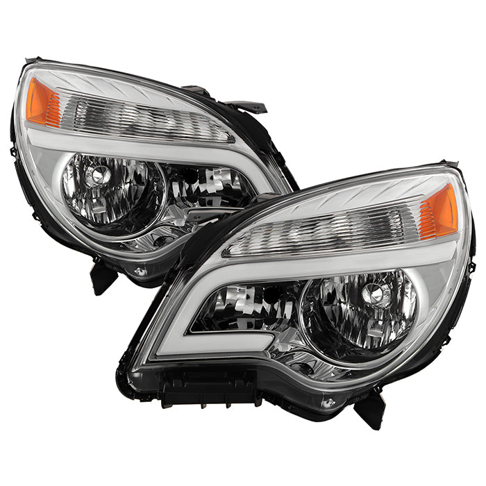( xTune ) 2010-2017 Chevy Equinox LS and LT models only ( do not fit LTZ Models ) Headlights with Light Bar -Low Beam-H11(Included) ; High Beam-9005(Included) ; Signal-7444NA(Included) - Chrome
