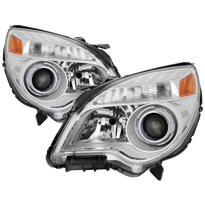 ( Akkon ) Chevy Equinox LTZ  Halogen only 2010-2017 ( Won‘t Fit LS  LT and HID Models ) OEM Style Headlights - Low Beam-H11(Not Included) ; High Beam-HB3(Not Included) ; Signal-7444NA(Included) - Chrome