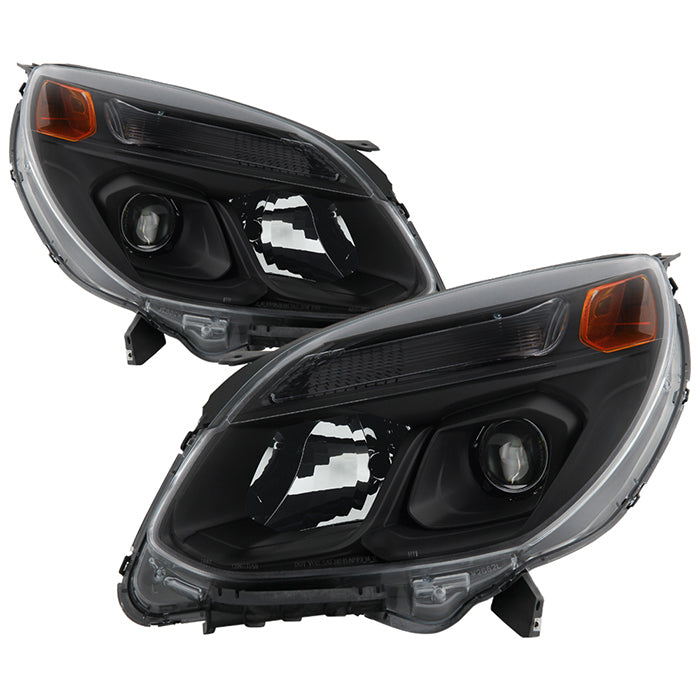 ( xTune ) Chevy Equinox 2016-2017 OEM Style Headlights - Left and Right - Low Beam-H11(Not Included) ; High Beam-9005(Not Included) ; Signal-7444NA(Not Included) - Black