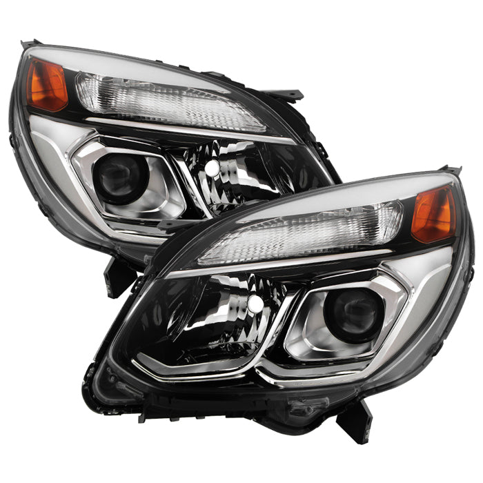( xTune ) Chevy Equinox 2016-2017 OEM Style Headlights - Left and Right - Low Beam-H11(Not Included) ; High Beam-9005(Not Included) ; Signal-7444NA(Not Included) -OE Chrome
