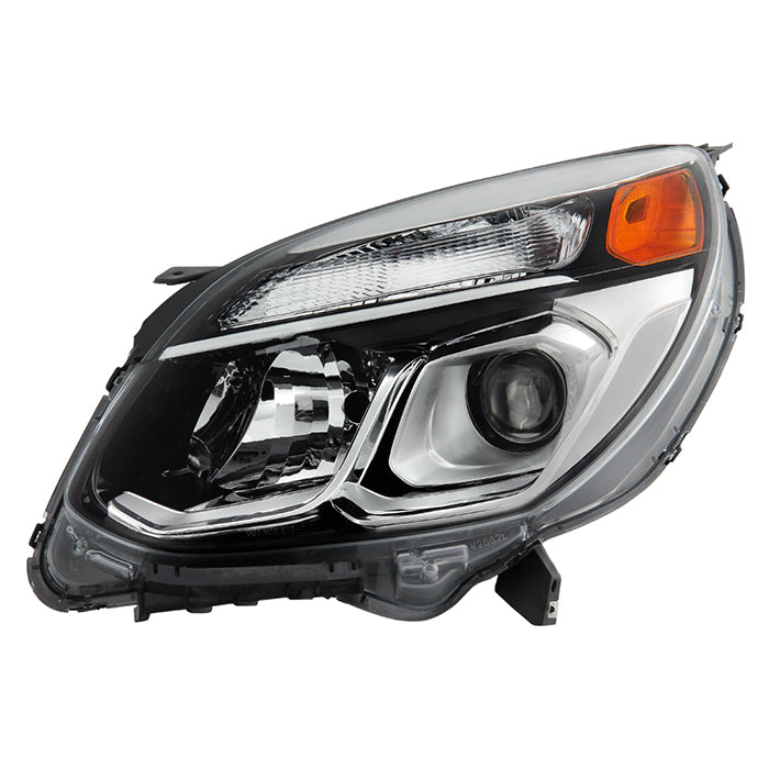 ( OE ) Chevy Equinox 2016-2017 OEM Style Driver Side Headlight -Low Beam-H11(Not Included) ; High Beam-9005(Not Included) ; Signal-7444NA(Not Included) - Left ( Interchange # 84009752 # GM2502424 )