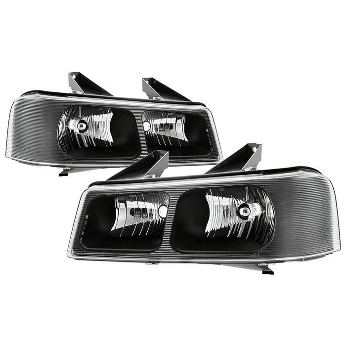 ( Akkon ) Chevy Express 1500/2500/3500 03-19 / GMC Savana 1500/2500/3500 03-19 OEM Style Headlights - Low Beam-HB4(Not Included) ; High Beam-HB3(Not Included) - Black