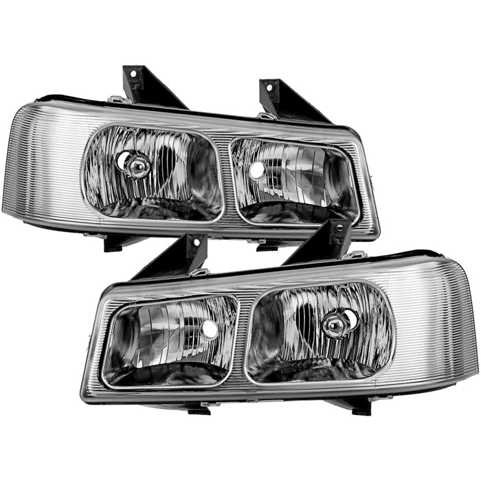 ( OE ) Chevy Express 1500/2500/3500 03-19 / GMC Savana 1500/2500/3500 03-19 OEM Style Headlights - Set - Chrome