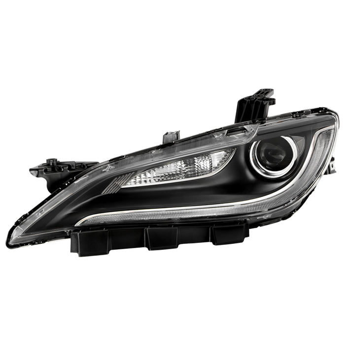 ( POE ) Chrysler 200 15-17 Halogen w/ LED DRL Black Trim 8 pins Headlight - OE Left
