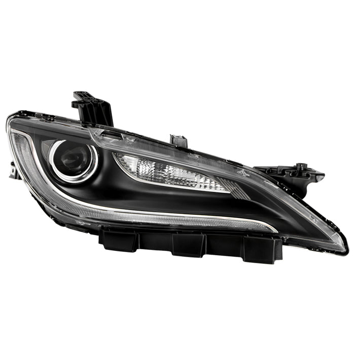 ( POE ) Chrysler 200 15-17 Halogen w/ LED DRL Black Trim 8 pins Headlight - OE Right
