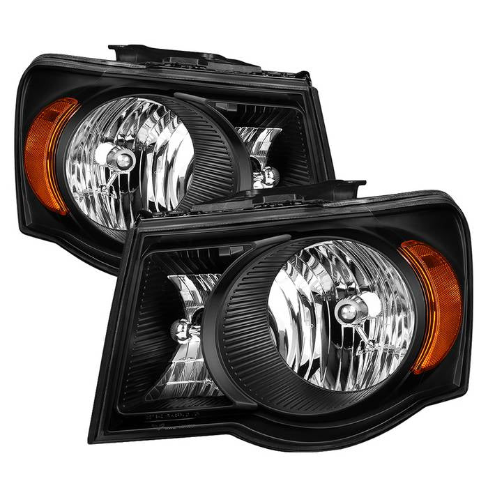 ( Akkon ) Chrysler Aspen 07-09 / Aspen Hybrid 2009 OEM Style Headlights - Black