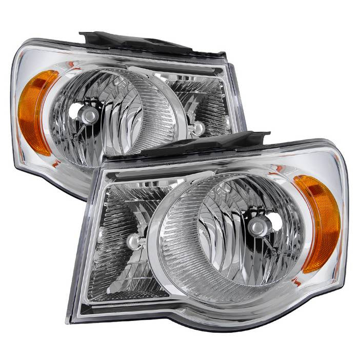 ( Akkon ) Chrysler Aspen 07-09 / Aspen Hybrid 2009 OEM Style Headlights - Chrome