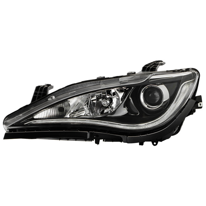 ( POE ) Chrysler Pacifica 17-20 Halogen w/ LED DRL High Quad Lamp Chrome Trim Headlight - OE Left