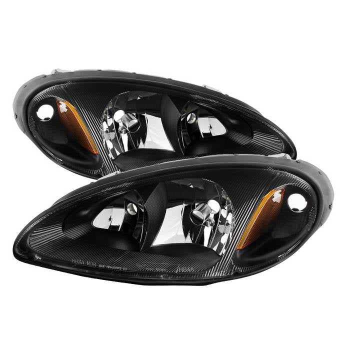 ( xTune ) Chrysler PT Cruiser 01-05 Crystal Headlights -Black