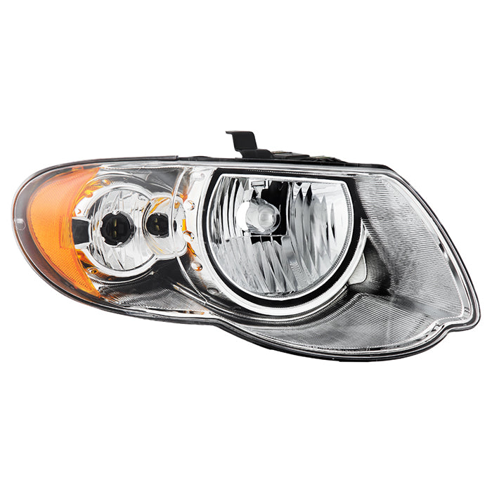 ( OE ) Chrysler Town & Country 05-07 (With Long Wheel Base Models) Passenger Side Headlight - Low Beam-H11(Not Included) ; High Beam-H11(Not Included) ; Signal-3157A(Included) - OEM Right