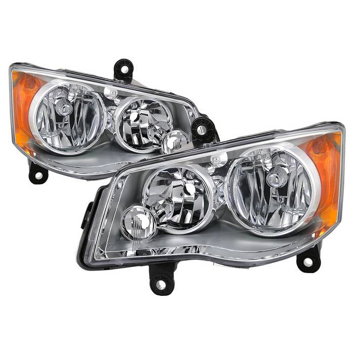 ( OE ) Dodge Grand Caravan 11-17 / Chrysler Town & Country 08-16 ( Don‘t fit 09-10 Models with Automatic Dimming Headlights ) OEM Style Headlights - Chrome