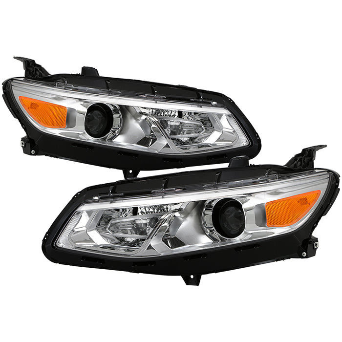 ( xTune ) Chevy Malibu 16-18 Halogen Headlights - Low Beam-HB3(Not Included) ; High Beam-HB3(Not Included) ; Signal-7440A(Included) - Chrome