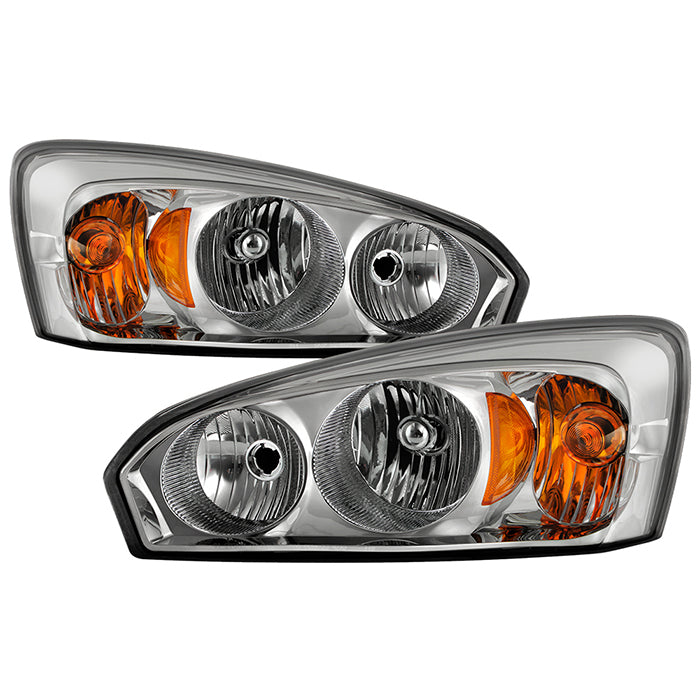 ( OE ) Chevy Malibu 04-08 Crystal Headlights - Low Beam-H11(Not Included) ; High Beam-H9(Not Included) ; Signal-3157(Not Included) - Chrome