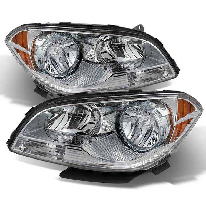 ( OE ) Chevy Malibu 2008-2012 Crystal Headlights - Chrome