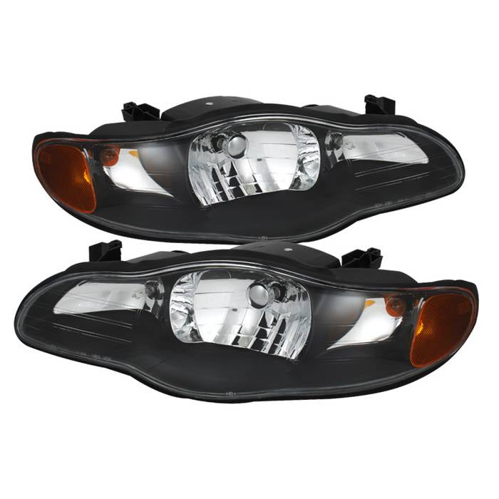 ( Akkon ) Chevy Monte Carlo 00-05 Crystal Headlights - Black