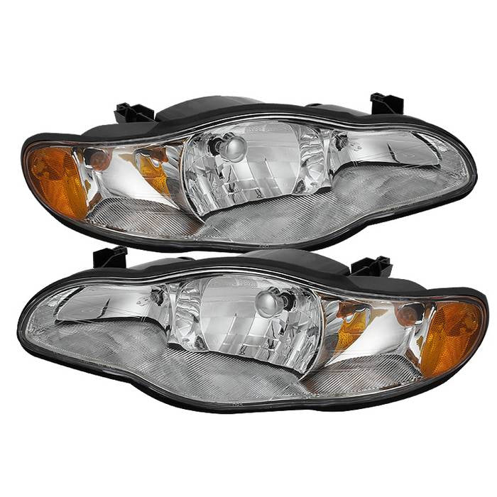 ( Akkon ) Chevy Monte Carlo 00-05 Crystal Headlights - Chrome