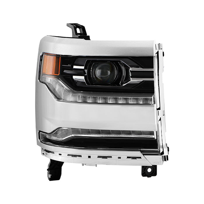 ( POE ) Chevy Silverado 1500 16-18 Full LED Models Only Passenger Side Headlight - OE Right