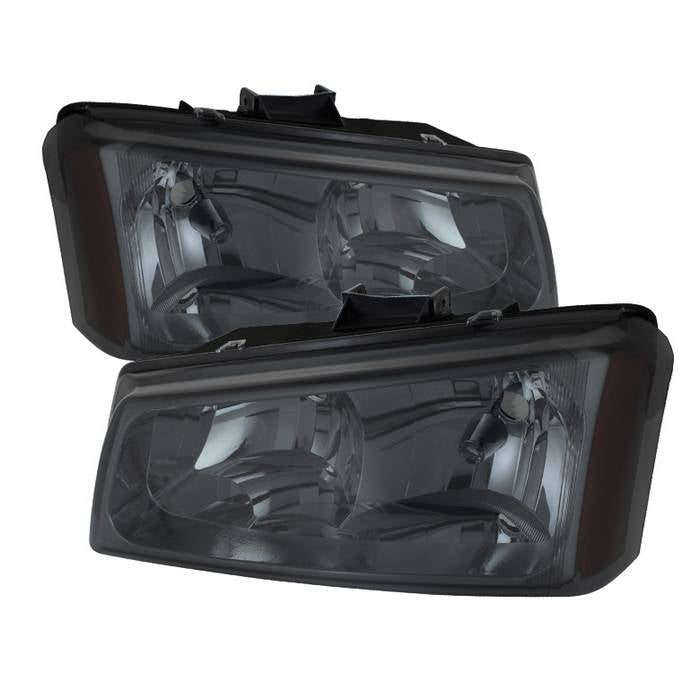( xTune ) Chevy Silverado 1500/2500/3500 03-06 / Chevy Silverado 1500HD 03-07 / Chevy Silverado 2500HD 03-06 Crystal Headlights - Smoke