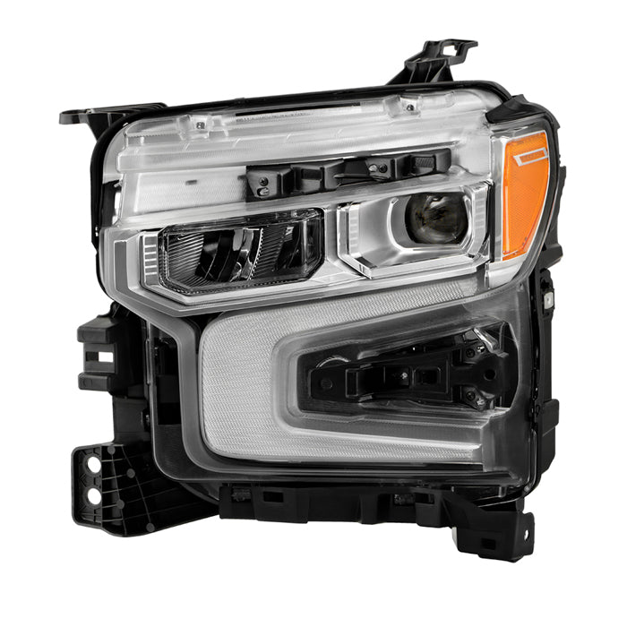 ( POE ) Chevy Silverado 22-24 1500 (LTZ  RST W/REDLINE) LED Reflector (high intensity) with LED signature curtain DRL and White tracer animation Headlight - OE Left