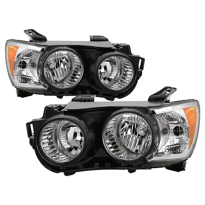 ( POE ) Chevy Sonic 12-15 Halogen Headlight - Low Beam-H11(Not Included) ; High Beam-9005(Not Included) ; Signal-744NA(Included) - OE Black