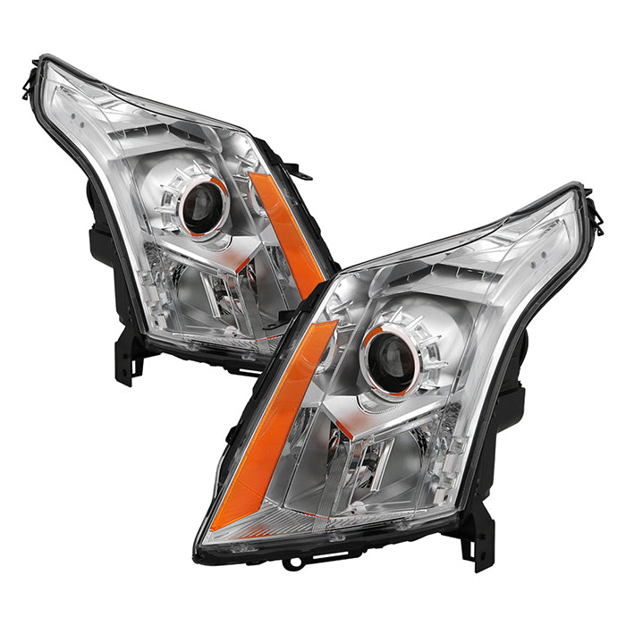 ( xTune ) Cadillac SRX 10-14 OE Style Halogen Headlights - Low Beam-H11(Included) ; High Beam-9005(Not Included) ; Signal-7444NA(Included) - OE Chrome