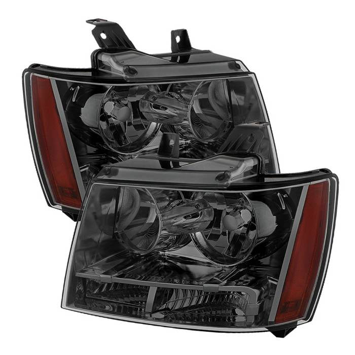 ( xTune ) Chevy Suburban 1500/2500 07-14 / Chevy Tahoe 07-14 / Avalanche 07-14 Crystal Headlights - Smoke