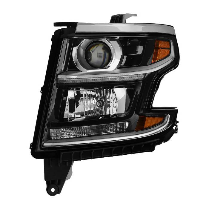 ( POE ) Chevy Suburban 2015-2019 / Tahoe 2015-2019 Tahoe Halogen Models Only ( Don‘t fit Xenon HID and Projector Models )  Driver Side Headlights - Low Beam-H11(Included) ; High Beam-HB3(Included) ; Signal-7440A(Not Included) - OEM Left
