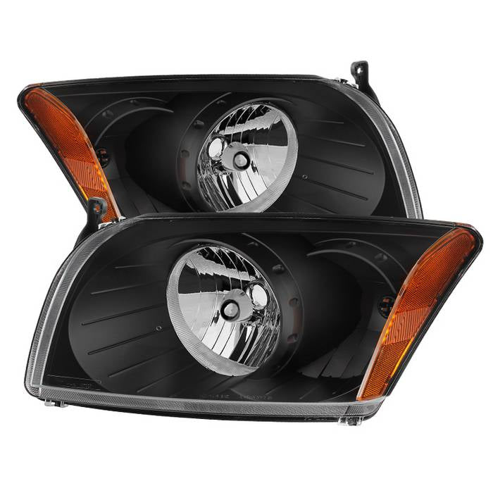 ( Akkon ) Dodge Caliber 07-12 Crystal Headlights -Black